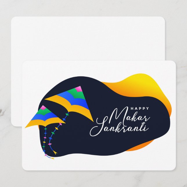 Makar Sankranti Holiday Card (Front/Back)