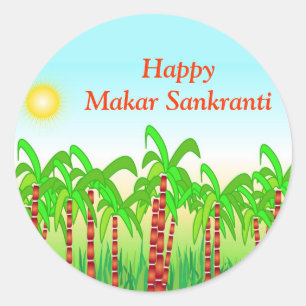 Makar Sankranti - Indian festival Classic Round Sticker