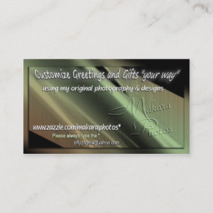 MakaraPhotos Graphic Designed Business Card