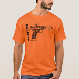 Makarov pistol graphic art cool gun t-shirt