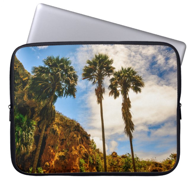 Makauwahi Cave Palm Trees, Kauai, Hawaii Wetsuit Laptop Sleeve (Front)