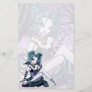 "Makayla" Goth Couture Tea Party Fairy Stationery