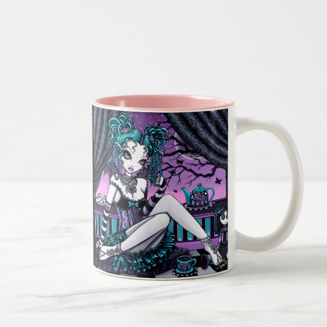 "Makayla" Gothic Couture Tea Party Fairy Mug (Right)