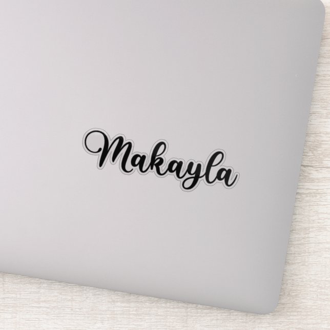 Makayla Name - Handwritten Calligraphy (Detail)