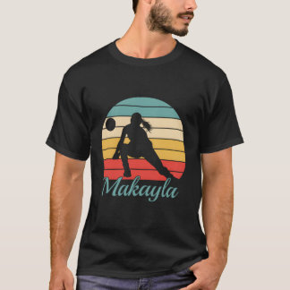 Makayla Name Personalised Volleyball T-Shirt