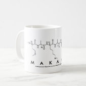 Makayla peptide name mug (Front Left)
