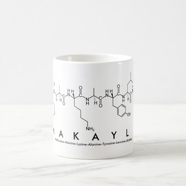Makayla peptide name mug (Center)