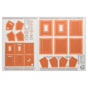 make 2 washable fabric no sew orange photo frames