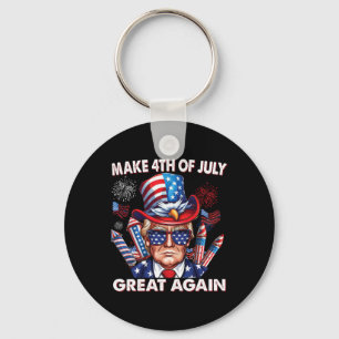 Make 4th Of July Great Again 4th July Trump 4th Ju Key Ring