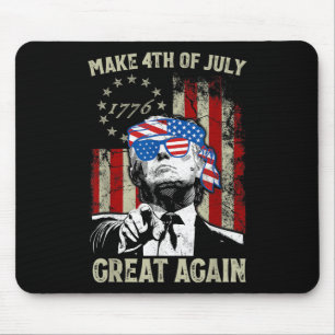 Make 4th Of July Great Again Trump Men Women Mouse Mat