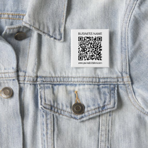 Make a Business QR Code Instantly & Editable Text 15 Cm Square Badge