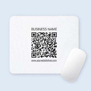 Make a Business QR Code Instantly & Editable Text Mouse Mat