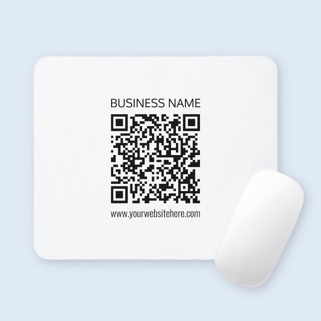 Make a Business QR Code Instantly & Editable Text Mouse Mat (Creator Uploaded)