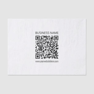 Make a Business QR Code Instantly & Editable Text Tissue Paper