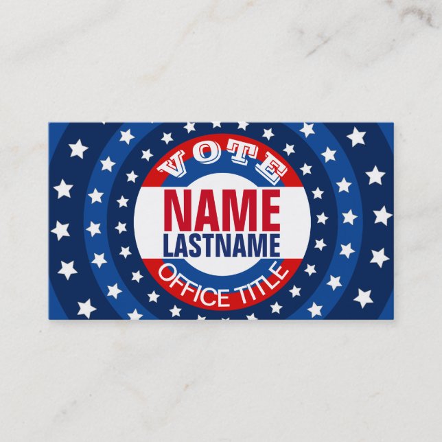 Make a Campaign Template Business Card (Front)