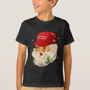 Make A Christmas Great Again Funny Xmas Trump Sant T-Shirt
