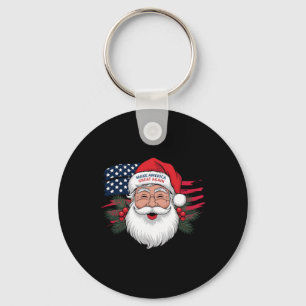 Make A Christmas Great Again Xmas Trump Mega Pajam Key Ring