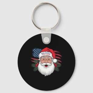 Make A Christmas Great Again Xmas Trump Mega Pajam Key Ring