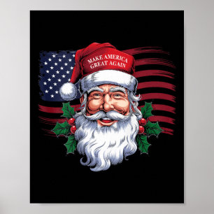 Make A Christmas Great Again Xmas Trump Pyjamas (o Poster