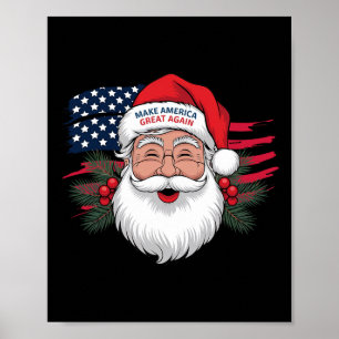 Make A Christmas Great Again Xmas Trump Pyjamas Sa Poster
