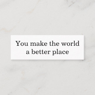 Make a difference calling card