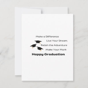 Make a Difference on a Graduation  Holiday Card