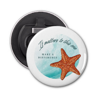 Make A Difference, Starfish Story. Bottle Opener