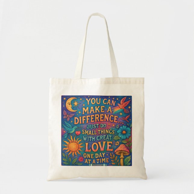 MAKE A DIFFERENCE TOTE BAG (Front)