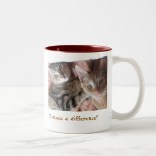 "Make a difference" Two-Tone Coffee Mug