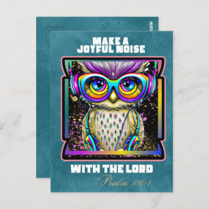 Make a Joyful Noise Christian Faith Postcard