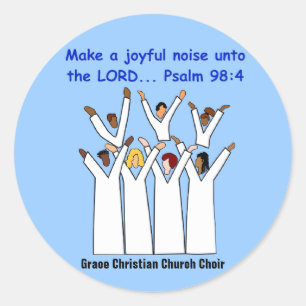 Make A Joyful Noise Christian Stickers