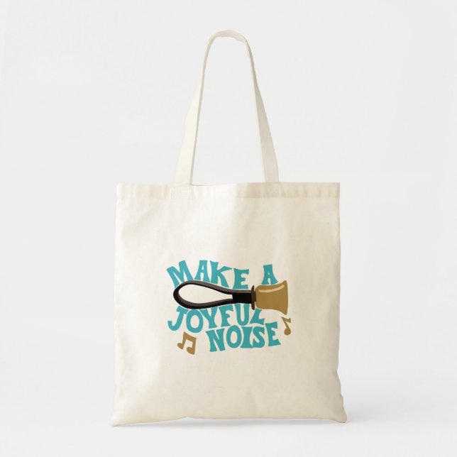 Make a Joyful Noise Handbell Ringers Players Tote Bag (Front)