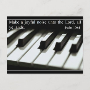 Make a Joyful Noise - Postcard - Customised