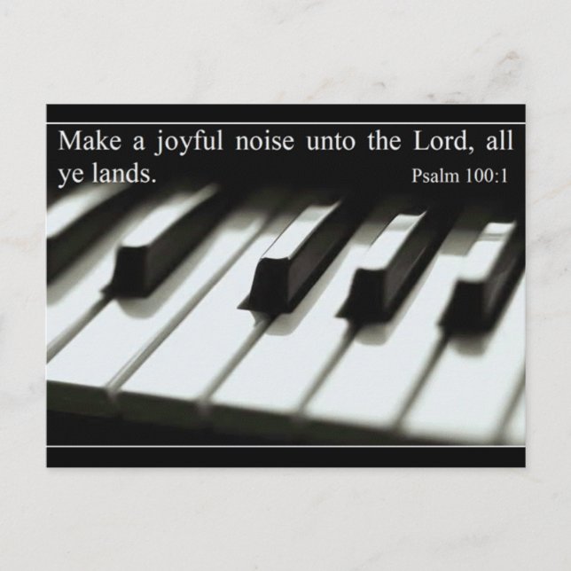 Make a Joyful Noise - Postcard - Customised (Front)