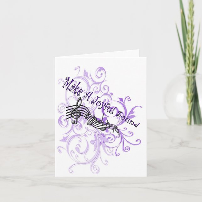 Make a joyful sound thank you card (Front)