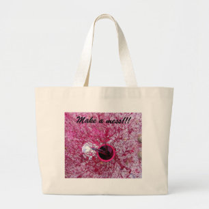 make a mess large tote bag