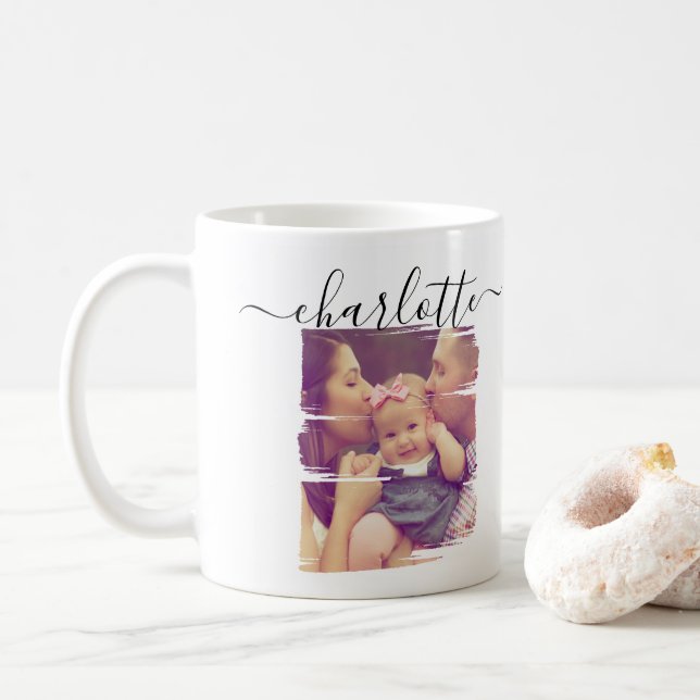 Make a Personalised Photo keepsake Coffee Mug (With Donut)