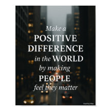 Make a Positive Difference” Inspirational Wall Art