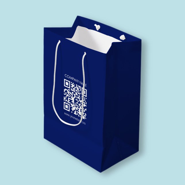 Make a QR code instantly | Modern simple design Medium Gift Bag (Creator Uploaded)