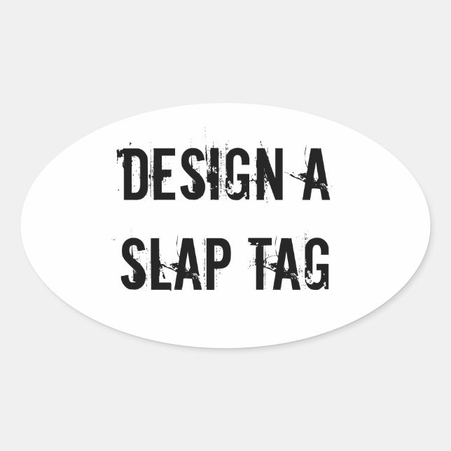 Make a Slap Tag Design Sticker Graffitti (Front)
