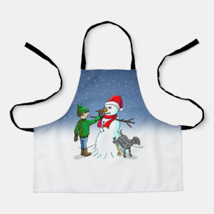 Make a Snowman Apron