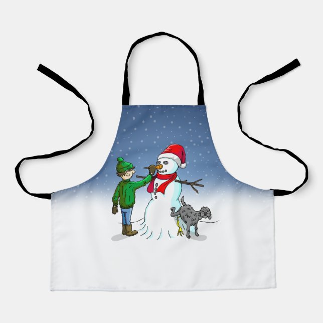 Make a Snowman Apron (Front)