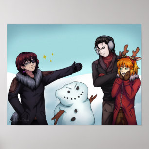 Make a Snowman Poster