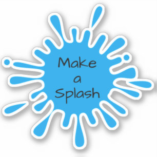 Make a Splash Custom-Cut Vinyl Sticker