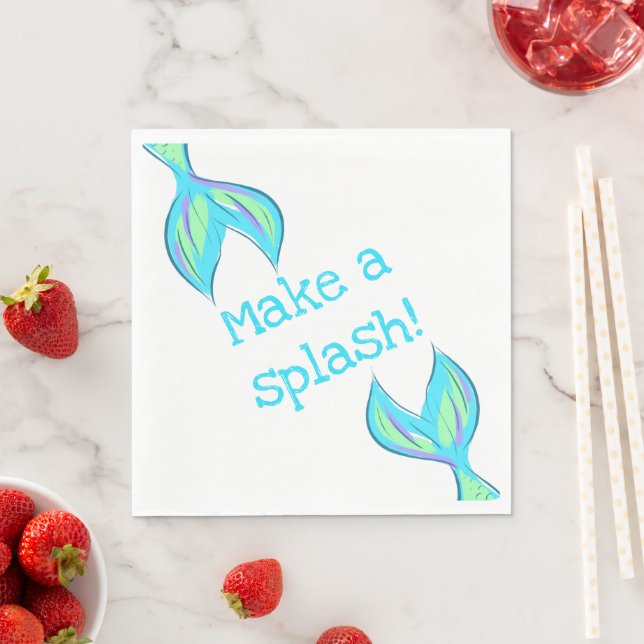 Make a Splash! Mermaid Napkin (Insitu)