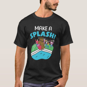 Make A Splash Pool Dive Swimming Sports Swimmer Di T-Shirt