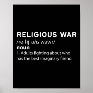 Make A Statement Belief Battles - Religious War Poster