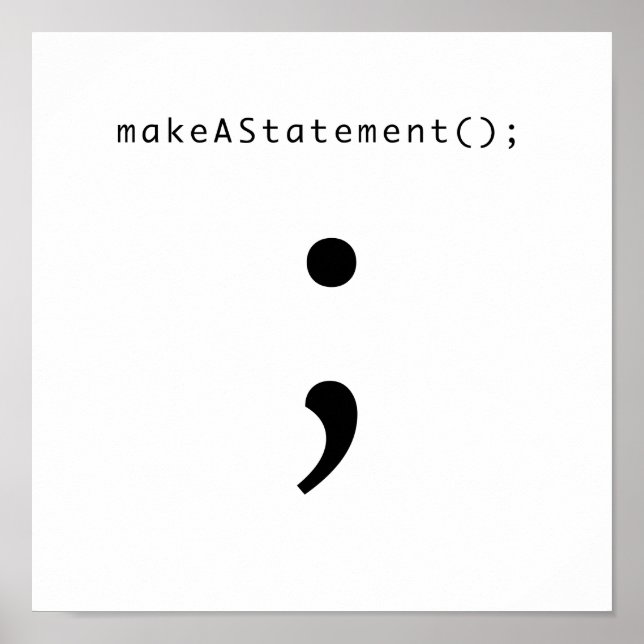 Make A Statement Poster (Front)