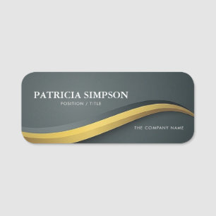 Make A Statement With The Unique Grey Eye-catching Name Tag