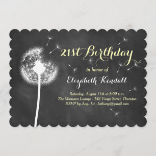 Make a Wish! 21st Birthday Invitation
